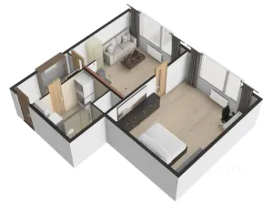 Pronájem bytu 2+kk, Ústí nad Labem - Severní Terasa, Šumavská, 37 m2