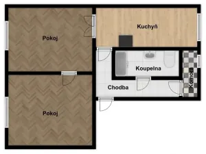Prodej bytu 2+1, Příbram - Příbram VII, Březohorská, 50 m2