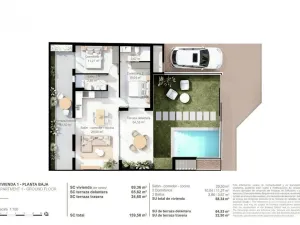 Prodej rodinného domu, San Pedro del Pinatar, Murcia, Španělsko, 69 m2