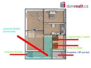Pronájem bytu 3+1, Praha - Řepy, Krolmusova, 80 m2