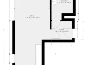 Pronájem bytu 1+kk, Brno - Žebětín, Žabí, 35 m2