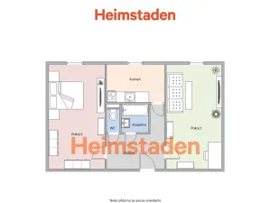 Pronájem bytu 2+1, Karviná - Nové Město, Ruská, 53 m2