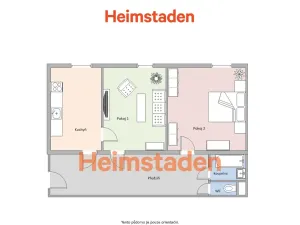 Pronájem bytu 2+1, Ostrava - Poruba, 17. listopadu, 55 m2