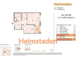 Pronájem bytu 2+1, Praha - Holešovice, U Pergamenky, 54 m2