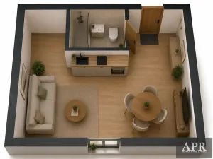 Pronájem bytu 2+kk, Uherský Brod, Kaunicova, 41 m2