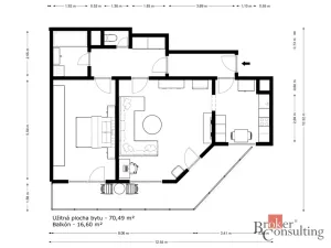 Prodej bytu 2+1, Praha - Suchdol, K Horoměřicům, 71 m2