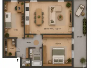 Prodej bytu 3+kk, Plzeň - Severní Předměstí, Mutěnická, 91 m2