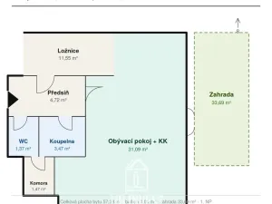 Pronájem bytu 2+kk, Praha - Vinohrady, Lublaňská, 57 m2