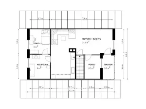 Prodej rodinného domu, Praha - Lipence, K Černošicím, 128 m2