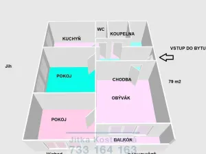 Prodej bytu 3+1, Krnov - Pod Bezručovým vrchem, E. Hakena, 79 m2