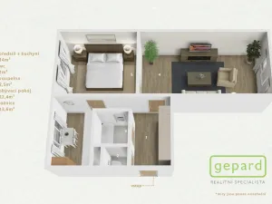 Prodej bytu 2+1, Karlovy Vary, Krymská, 55 m2