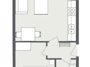 Pronájem bytu 2+kk, Ostrava - Moravská Ostrava, Jílová, 39 m2