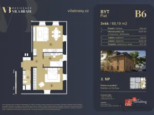 Prodej bytu 3+kk, Břasy, 69 m2