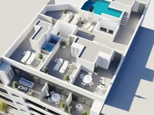 Prodej bytu 4+kk, Torrevieja, Alicante, Španělsko, 137 m2
