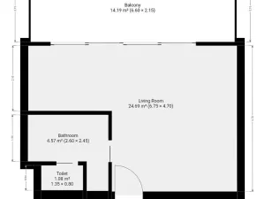 Pronájem bytu 1+kk, Praha - Vinohrady, Uruguayská, 47 m2