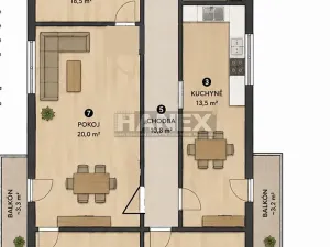 Prodej bytu 4+1, Milovice, Mírová, 104 m2