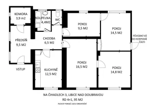 Prodej rodinného domu, Libice nad Doubravou, Na Čihadlech, 135 m2