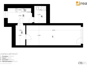 Pronájem obchodního prostoru, Liberec, Hanychovská, 47 m2
