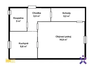 Pronájem rodinného domu, Zlín, Zálešná III, 60 m2