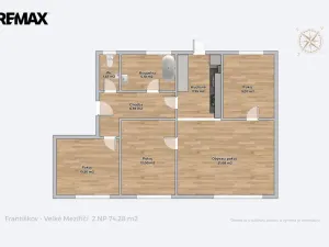 Pronájem bytu 4+kk, Velké Meziříčí, Františkov, 74 m2