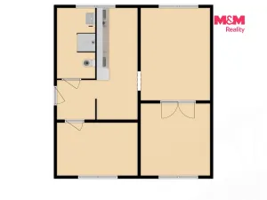 Pronájem bytu 3+1, Klášterec nad Ohří, Školní, 66 m2