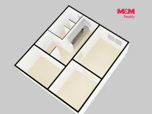 Pronájem bytu 3+1, Klášterec nad Ohří, Školní, 66 m2