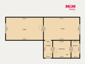 Prodej bytu 1+1, Karlovy Vary - Drahovice, Mattoniho nábřeží, 48 m2