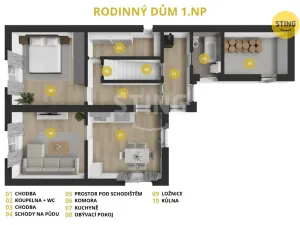 Prodej rodinného domu, Horní Ředice, 114 m2