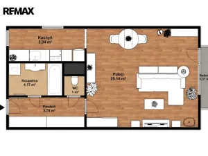Prodej bytu 1+kk, Liberec, Kašmírová, 47 m2