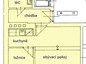 Pronájem bytu 2+kk, Brno, Grohova, 44 m2