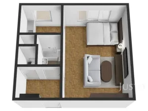 Prodej bytu 1+kk, Praha - Troja, Krynická, 28 m2