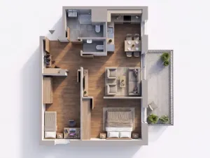 Pronájem bytu 3+kk, Teplice, Novoveská, 62 m2