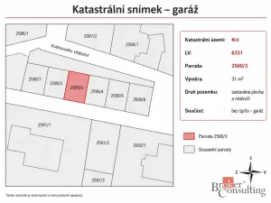 Prodej garáže, Praha - Krč, Pod Krčským lesem, 25 m2