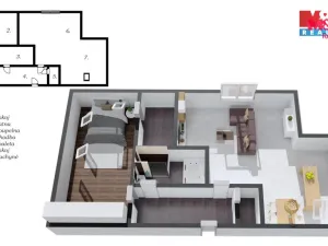 Prodej bytu 2+kk, Horoměřice, T. G. Masaryka, 95 m2