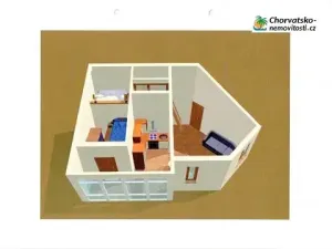 Prodej bytu 2+kk, Poreč, Chorvatsko, 35 m2