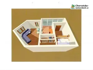 Prodej bytu 2+kk, Poreč, Chorvatsko, 35 m2
