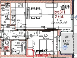 Prodej bytu 2+kk, Uničov, Pionýrů, 55 m2