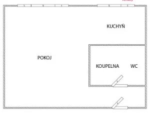 Pronájem bytu 1+kk, Pardubice - Polabiny, Mladých, 30 m2