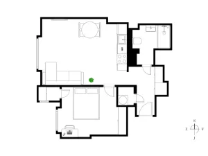 Prodej bytu 2+kk, Praha - Nusle, V Horkách, 47 m2
