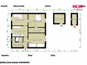 Prodej bytu 3+1, Plzeň - Koterov, Topolová, 72 m2