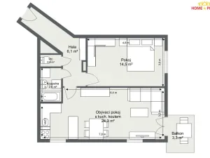 Prodej bytu 2+kk, Praha - Stodůlky, Wiedermannova, 48 m2