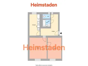 Pronájem bytu 2+1, Havířov - Město, Na Nábřeží, 55 m2