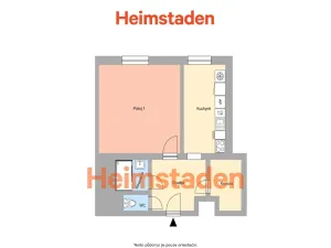 Pronájem bytu 1+1, Ostrava - Poruba, Havlíčkovo náměstí, 39 m2