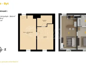 Prodej bytu 2+kk, Plzeň - Jižní Předměstí, U Borského parku, 52 m2