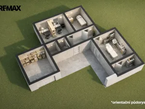Pronájem kanceláře, Velká Bystřice, Nádražní I, 75 m2