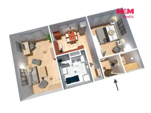 Prodej bytu 2+1, Klášterec nad Ohří, Dlouhá, 59 m2