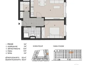 Prodej bytu 2+kk, Plzeň - Východní Předměstí, Šumavská, 56 m2