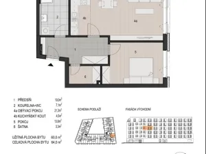 Prodej bytu 2+kk, Plzeň - Východní Předměstí, Šumavská, 64 m2
