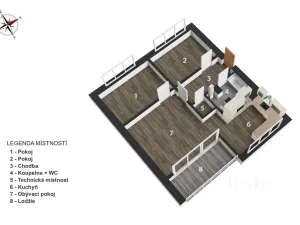 Prodej bytu 3+kk, Liberec, Podzimní, 67 m2