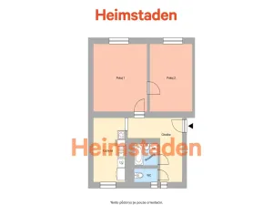Pronájem bytu 2+1, Havířov - Město, Na Nábřeží, 54 m2